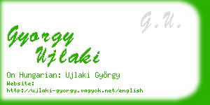 gyorgy ujlaki business card